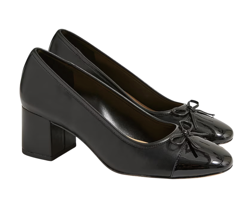 Cap Toe Block Heels 